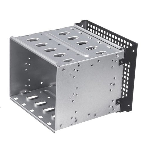 5.25" to 5x 3.5" SATA SAS HDD Cage Rack Hard Drive Tray Caddy Converter with Fan Space 9