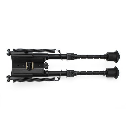 Adjustable Tactical Bipod 6-9 inches Spring Loaded Sling Swivel Notch Leg Stud Mount 10