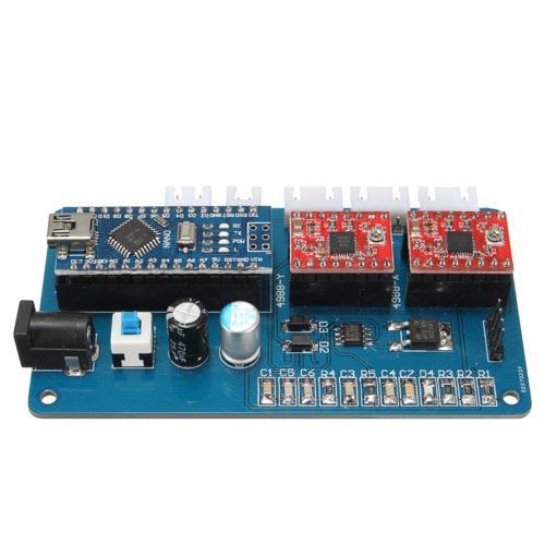 2 Axis GRBL Control Panel Board For DIY Laser Engraving Machine Benbox USB Stepper Driver Board 8