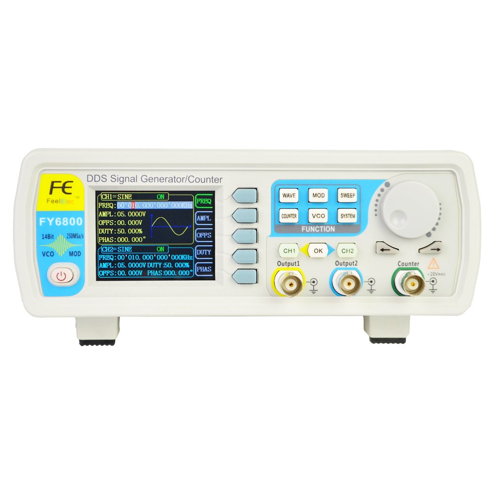FY6800 2-Channel DDS Arbitrary Waveform Signal Generator 14bits 250MSa/s Sine Square Pulse Frequency Meter VCO Modulation 2 FY6800 2-Channel DDS Arbitrary Waveform Signal Generator 14bits 250MSa/s Sine Square Pulse Frequency Meter VCO Modulation - Image 2