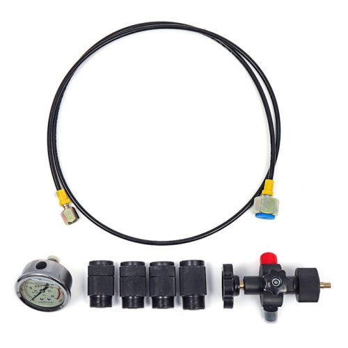 Hydraulic Accumulator Nitrogen Charging Fill Gas Valve Pressure Test Tools Kit 400Bar 1