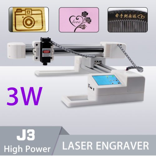 3W USB Laser Engraver Printer Offline Carver DIY Logo Mark Engraving Machine 12V 5A 9