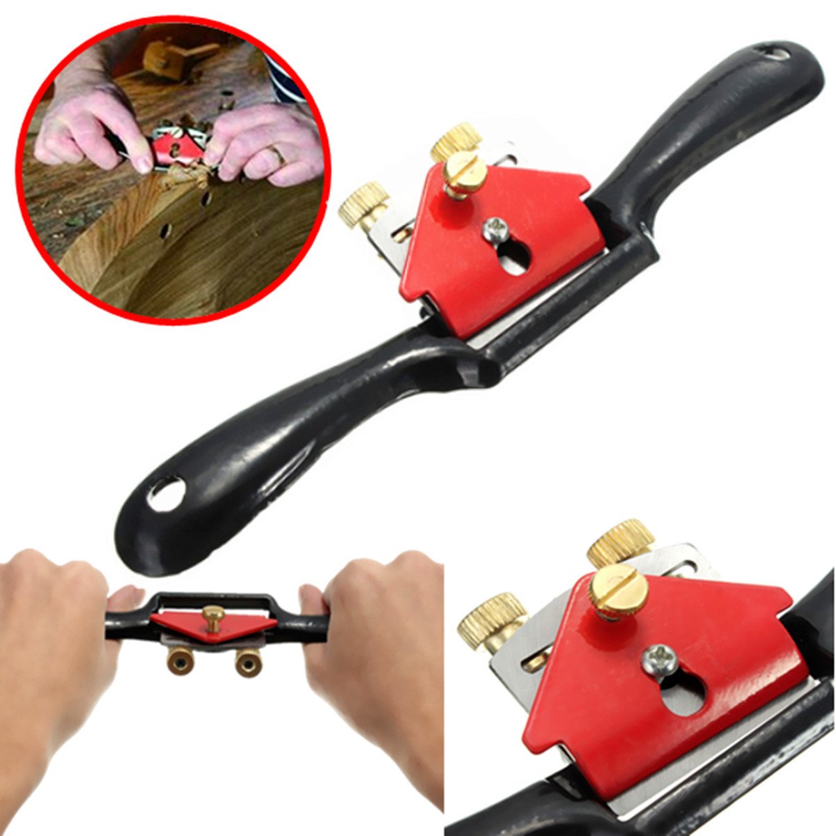 9 Inch Adjustable Woodcraft Metal Blade Spoke Shave Plane Wood Working Hand Tool 1 9 Inch Adjustable Woodcraft Metal Blade Spoke Shave Plane Wood Working Hand Tool