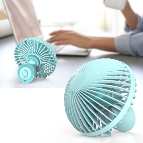 Loskii HF-200 Portable Mini Electronic Desktop Mushroom Shape Summer Cooling Fan 2 Grade Adjustment USB Charging Fan 6
