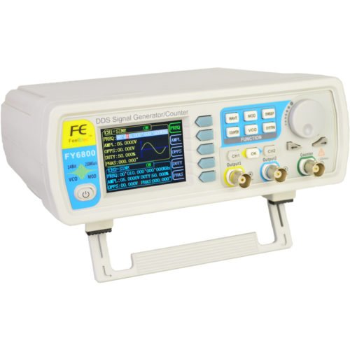 FY6800 2-Channel DDS Arbitrary Waveform Signal Generator 14bits 250MSa/s Sine Square Pulse Frequency Meter VCO Modulation 4