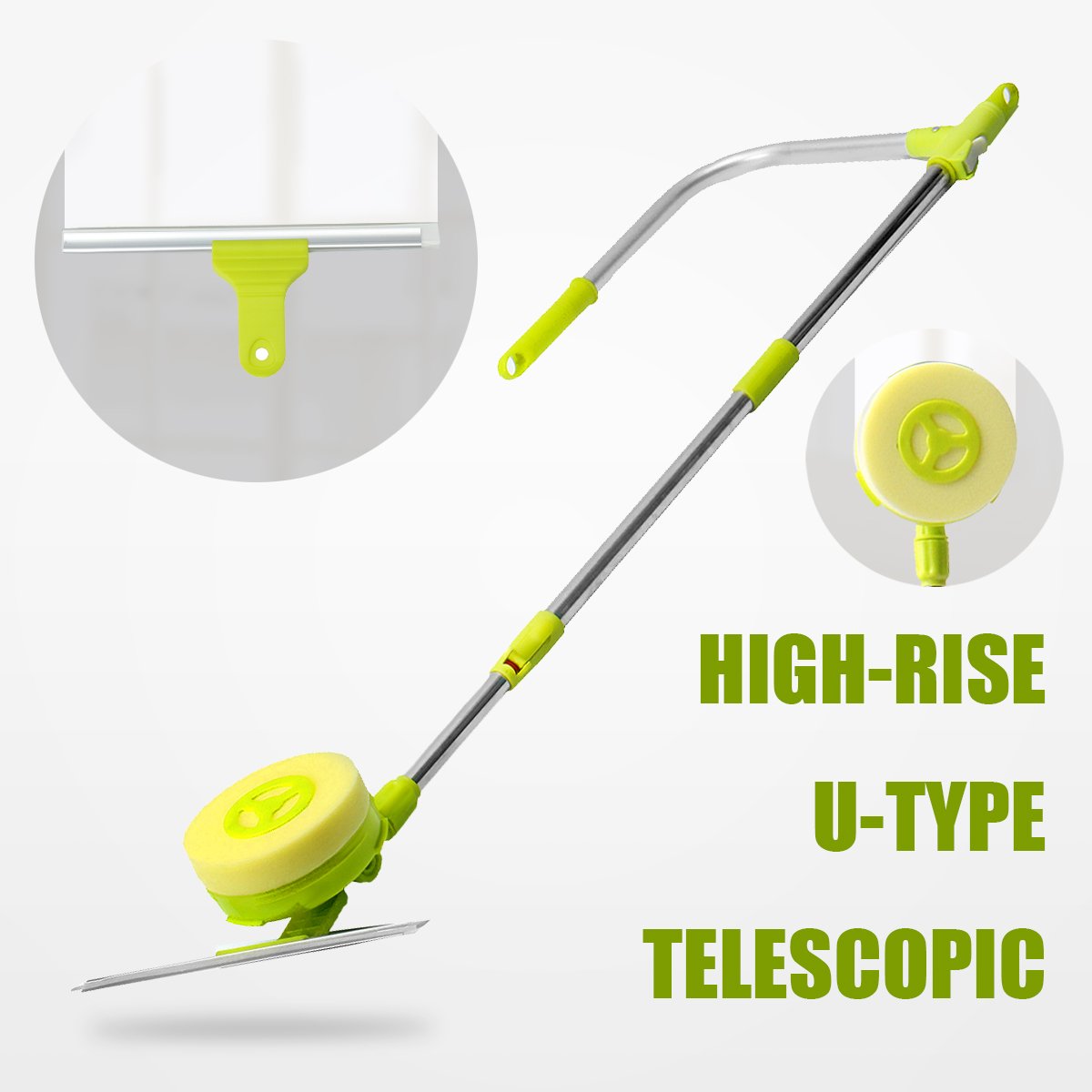 Telescopic High-rise Window Glass Cleaning Cleaner Brush Windows Dust Brush Safe 2 Telescopic High-rise Window Glass Cleaning Cleaner Brush Windows Dust Brush Safe - Image 2