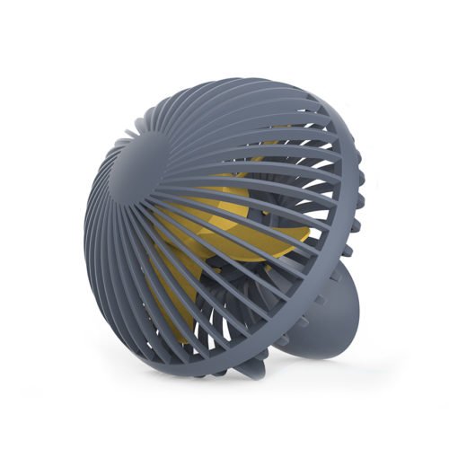 Loskii HF-200 Portable Mini Electronic Desktop Mushroom Shape Summer Cooling Fan 2 Grade Adjustment USB Charging Fan 2