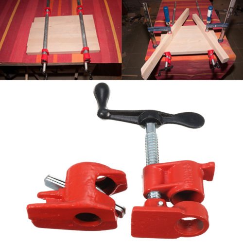 1/2inch Wood Gluing Pipe Clamp Set Heavy Duty Profesional Wood Working Cast Iron Carpenter's Clamp 11
