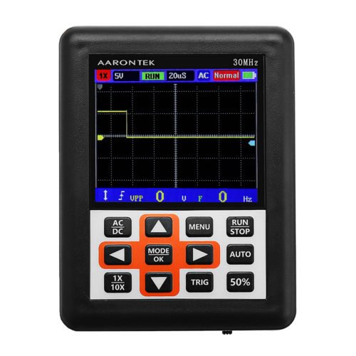 DSO338 Handheld Oscilloscope 30MHz Bandwidth 200M Sampling Rate 2.4 Inch IPS Screen 320*240 Resolution Technology Built-in 64M Storage Built-in 3000m 3