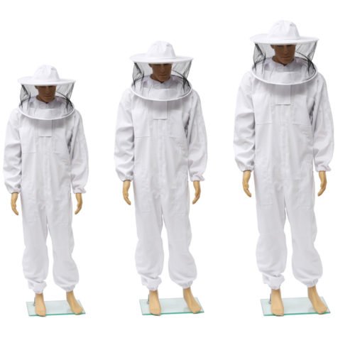 Beekeepers Bee Keeping Cotton Full Protector Suit With Veil Hat Hood Bee Suit XL XXL XXL 1