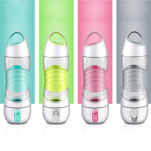 KCASA-DDH8 Portable USB Air Humidifier Spray 400ML Water Bottles Creative Outdoor Drinking Cup Sports Spray Bottle with Light 11