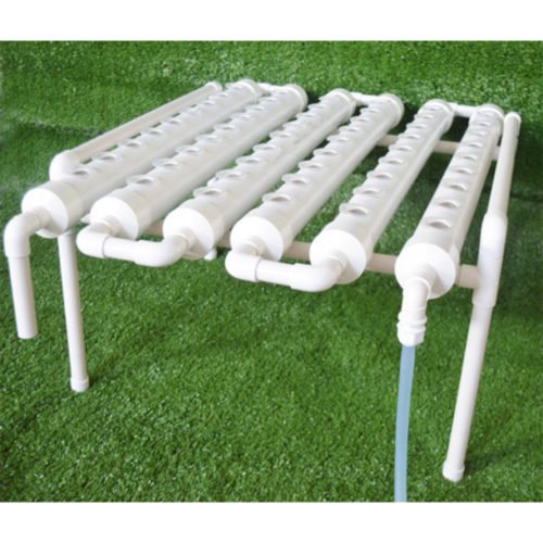 54 Holes Horizontal Hydroponic Piping Site Grow Kit Flow DWC Deep Water Culture Planting Box System 2