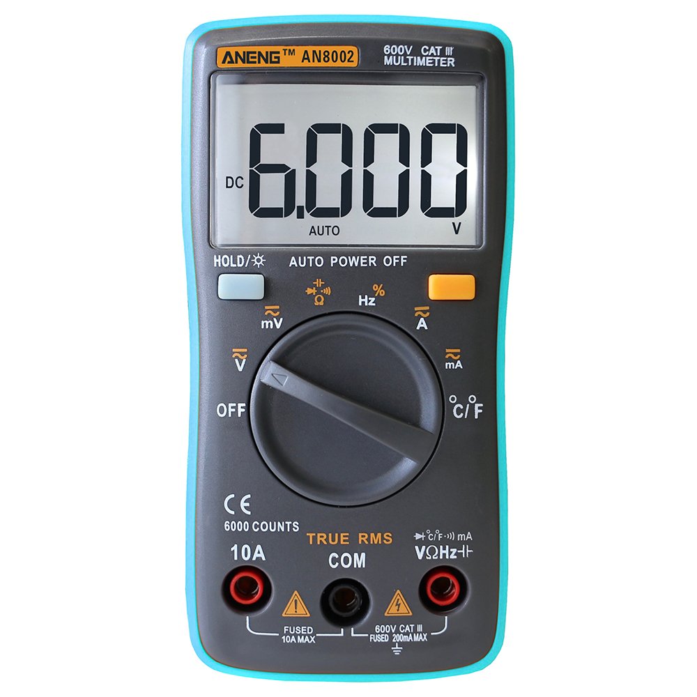 ANENG AN8002 Digital True RMS 6000 Counts Multimeter AC/DC Current Voltage Frequency Resistance Temperature Tester ℃/℉ 1