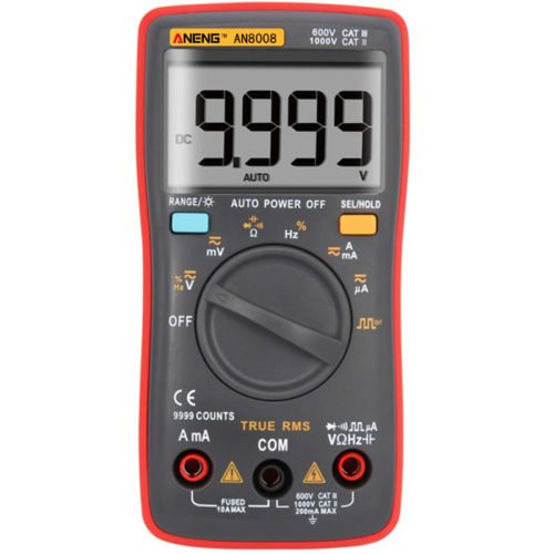 ANENG AN8008 True RMS Wave Output Digital Multimeter 9999 Counts Backlight AC DC Current Voltage Resistance Frequency Capacitance Square Wave Output 2