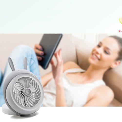 Honana DX-F1 Portable Mini USB Misting Fan Water Spray Fan Rechargeable Personal Cooling Mist Humidifier Fan 3
