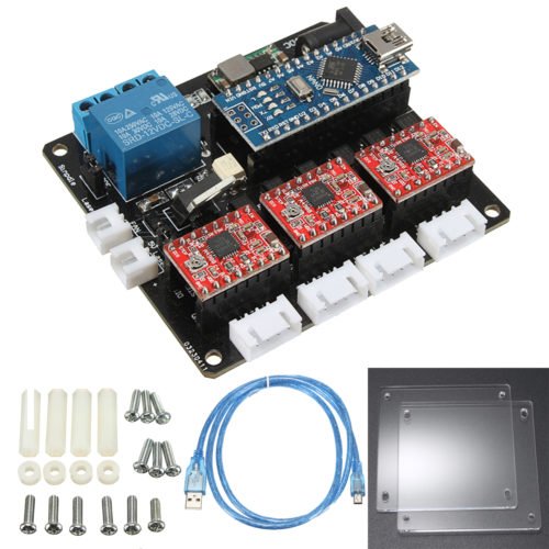 USB 3 Axis Stepper Motor Driver Board For DIY Laser Engraving Machine 3 Axis Control Board 1