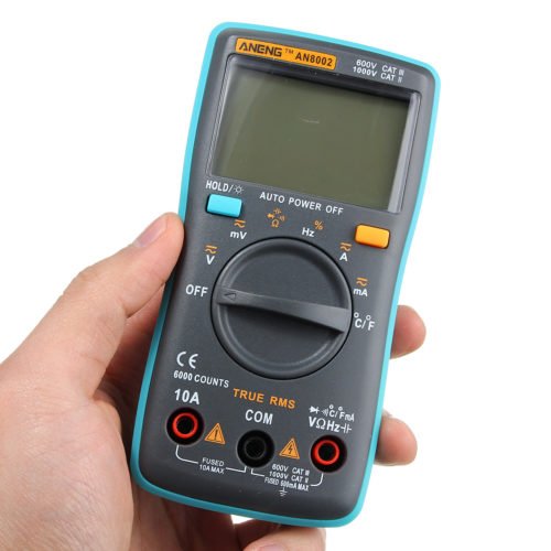 ANENG AN8002 Digital True RMS 6000 Counts Multimeter AC/DC Current Voltage Frequency Resistance Temperature Tester ℃/℉ 3