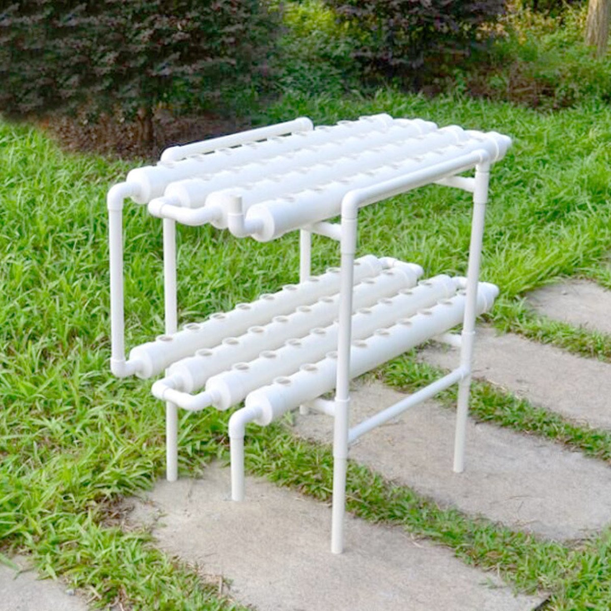 2 Layer 72 Holes Vertical Hydroponic Piping Site Grow Kit Ebb Flow DWC Deep Water Culture Pipe System DWC 1 2 Layer 72 Holes Vertical Hydroponic Piping Site Grow Kit Ebb Flow DWC Deep Water Culture Pipe System DWC
