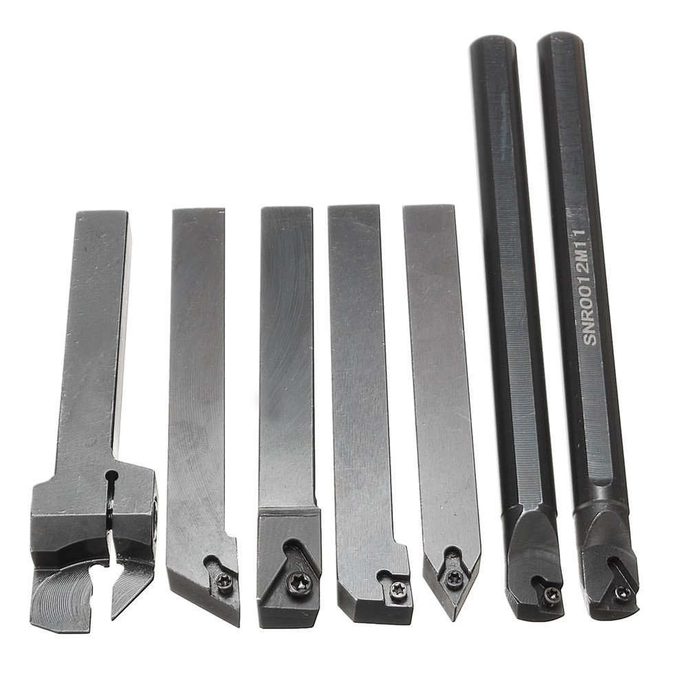 7pcs 12mm Shank Lathe Boring Bar Turning Tool Holder Set With Carbide Inserts 4 7pcs 12mm Shank Lathe Boring Bar Turning Tool Holder Set With Carbide Inserts - Image 4
