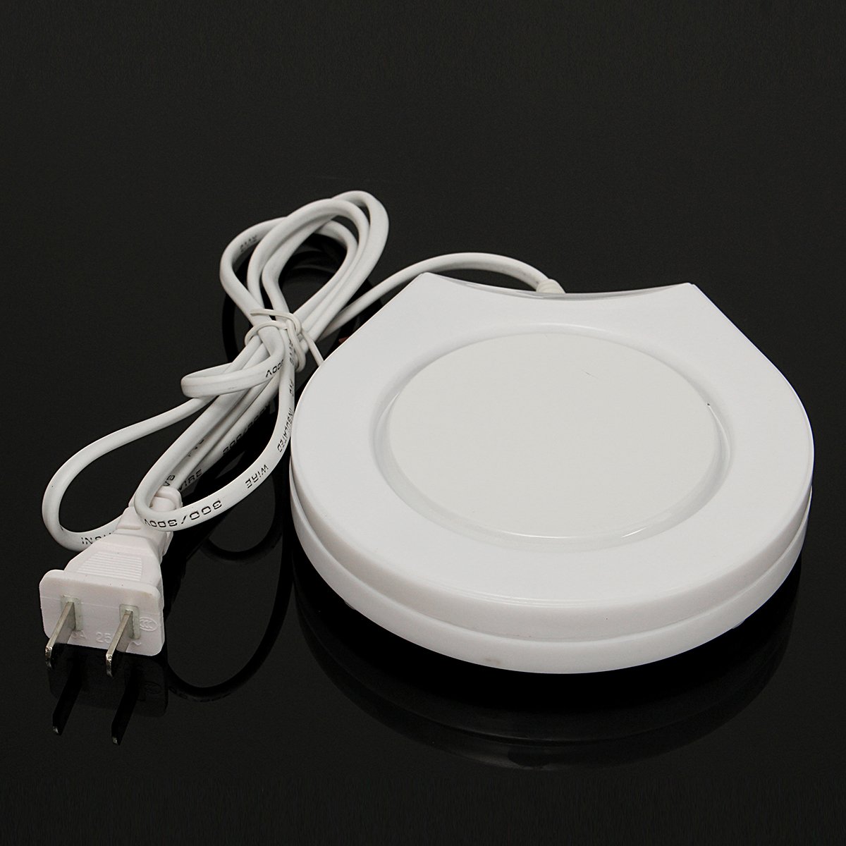 220v White Electric Powered Cup Warmer Heater Pad Coffee Tea Milk Mug US Plug 3 220v White Electric Powered Cup Warmer Heater Pad Coffee Tea Milk Mug US Plug - Image 3