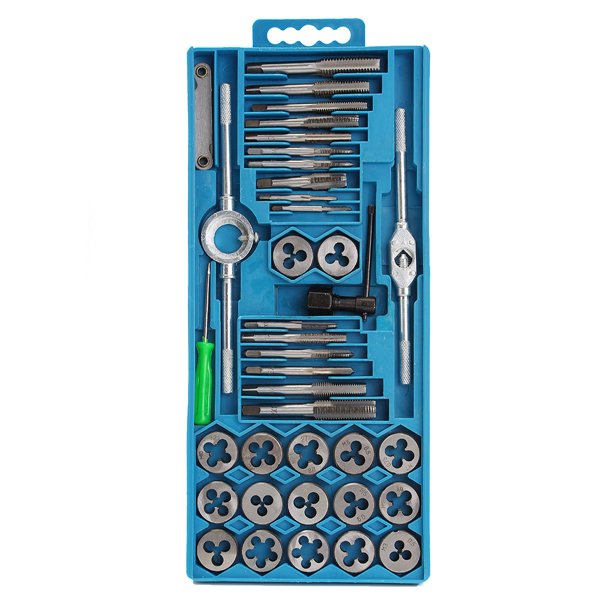 40Pcs Metric Tap Wrench and Die Pro Set M3-M12 Nut Bolt Alloy Metal Hand Tools 3 40Pcs Metric Tap Wrench and Die Pro Set M3-M12 Nut Bolt Alloy Metal Hand Tools - Image 3