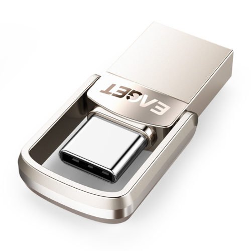 EAGET CU20 USB3.0 Type-C Pendrive USB OTG Type C 16GB 32GB 64GB Metal USB Flash Drive Dual Plug 3