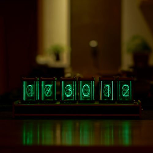 EleksMaker® EleksTube Bamboo 6-Bit Kit Time Electronic LED Luminous Glow Tube Clock Time Flies Lapse 11
