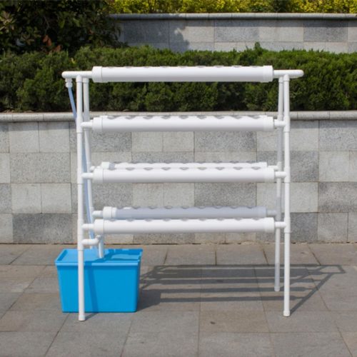 4 Layer 72 Holes Vertical Hydroponic Piping Site Grow Kit DWC Deep Water Culture Vegetable Planting System 1
