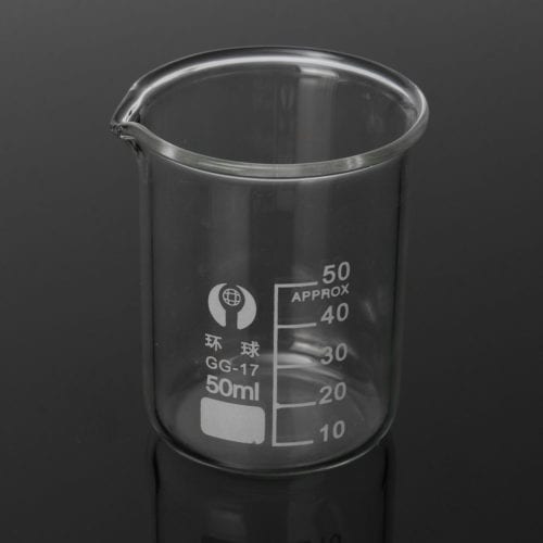 5Pcs 5ml 10ml 25ml 50ml 100ml Beaker Set Graduated Borosilicate Glass Beaker Volumetric Measuring Laboratory Glassware 4