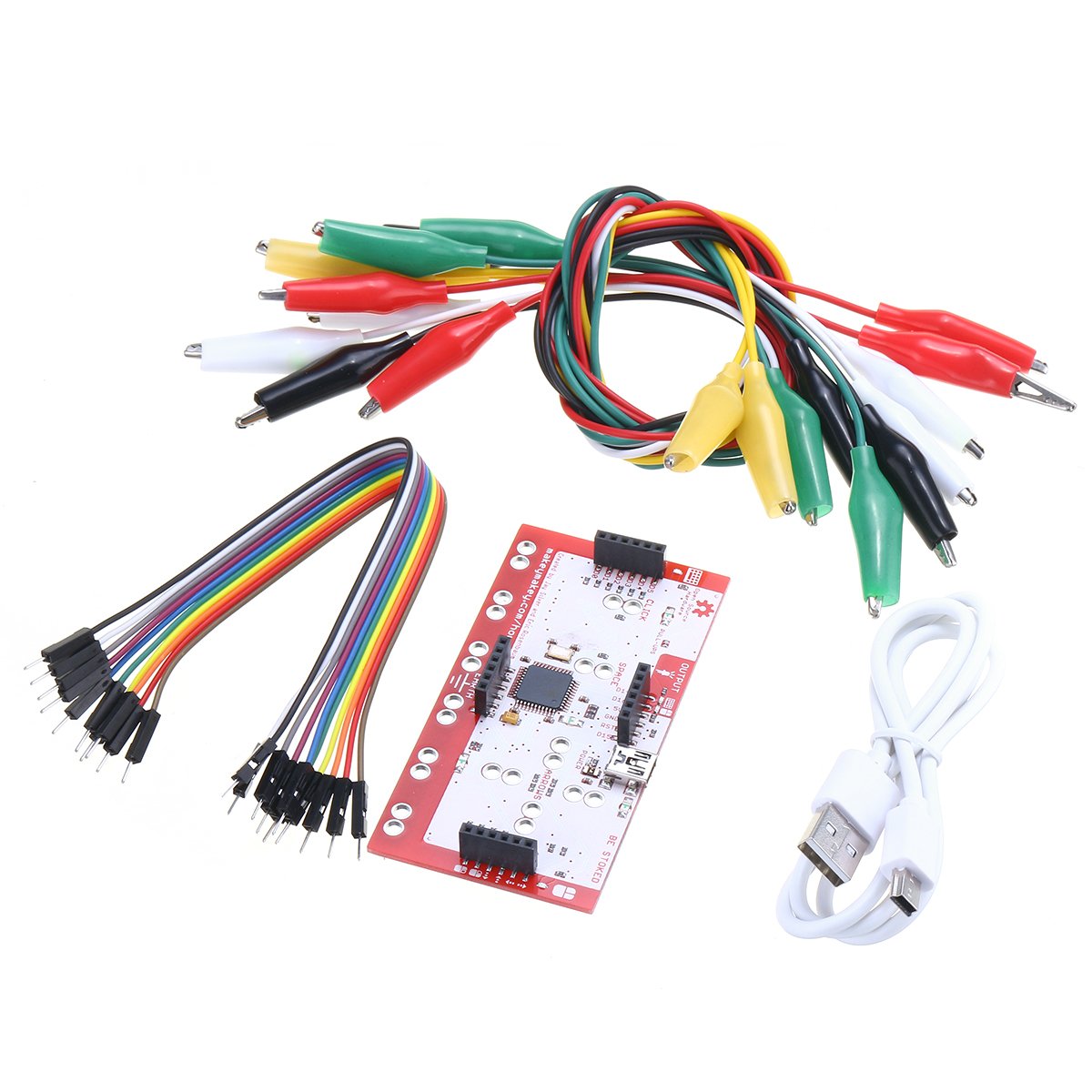 Alligator Clip Jumper Wire Standard Controller Board Kit for Makey Makey Science Toy 2