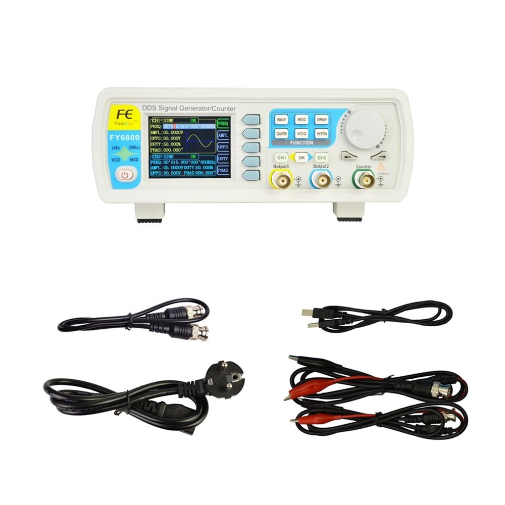 FY6800 2-Channel DDS Arbitrary Waveform Signal Generator 14bits 250MSa/s Sine Square Pulse Frequency Meter VCO Modulation 7 FY6800 2-Channel DDS Arbitrary Waveform Signal Generator 14bits 250MSa/s Sine Square Pulse Frequency Meter VCO Modulation - Image 7