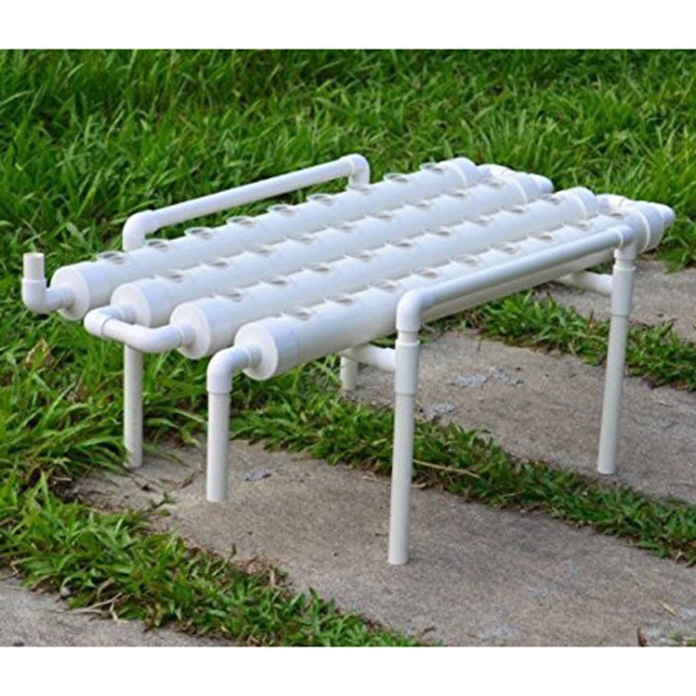 36 Holes Hydroponic Piping Site Grow Kit DIY Horizontal Flow DWC Deep Water Culture System Garden Vegetable 1