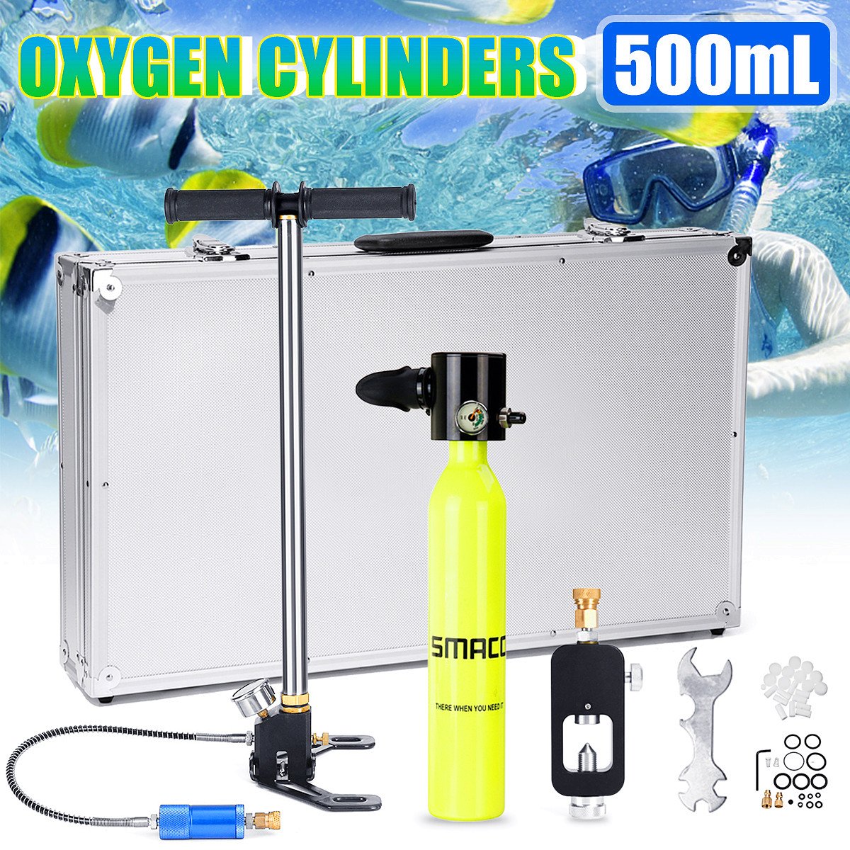 Mini Diving Equipment Scuba Diving Cylinder Scuba Oxygen Reserve Air Tank Set 11 Mini Diving Equipment Scuba Diving Cylinder Scuba Oxygen Reserve Air Tank Set - Image 11