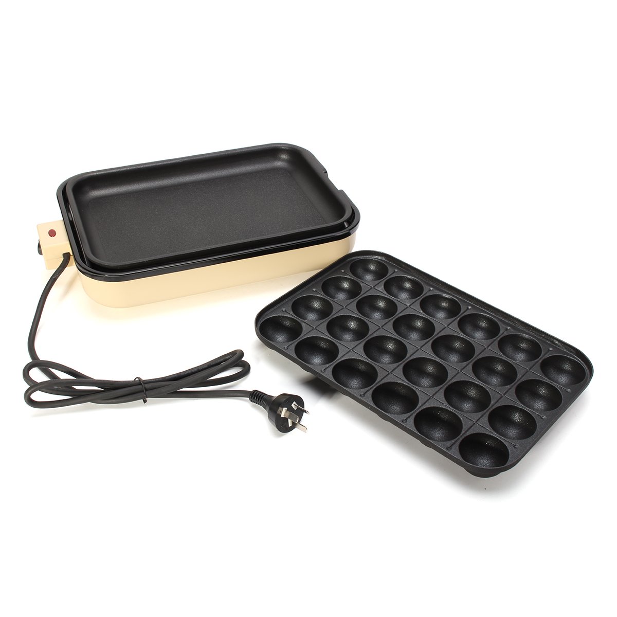 EUPA 24 Holes Takoyaki Grill Pan Plate Cooking Octopus Ball Kitchen Maker Baking Mold 2 EUPA 24 Holes Takoyaki Grill Pan Plate Cooking Octopus Ball Kitchen Maker Baking Mold - Image 2