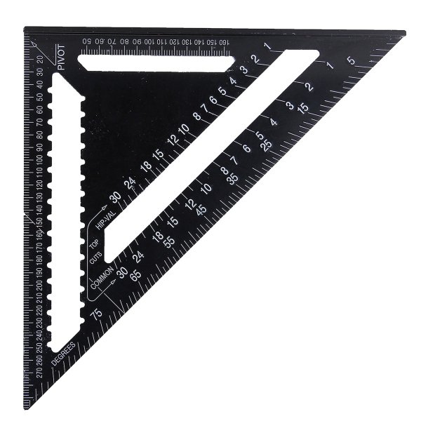 Raitool AR01 43X30X30cm Metric Aluminum Alloy Triangle Ruler Black Triangular Ruler 2 Raitool AR01 43X30X30cm Metric Aluminum Alloy Triangle Ruler Black Triangular Ruler - Image 2