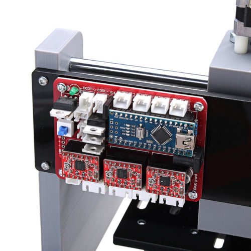 1208 3 Axis Mini Assembled CNC Router Wood PCB Milling Engraving Machine DIY Engraver 120x80x16mm 6
