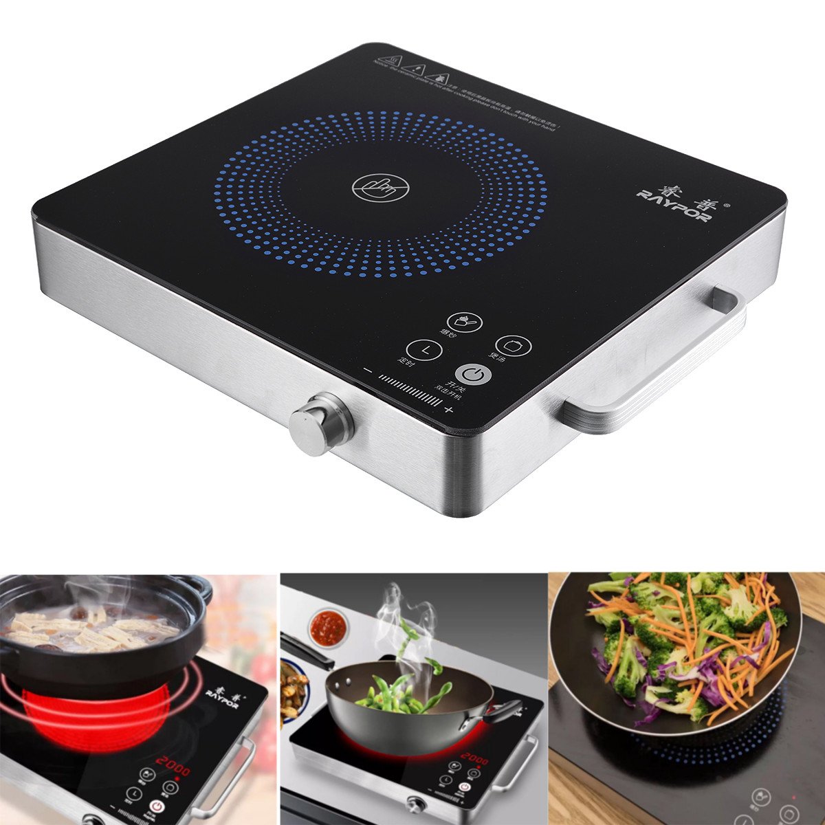 2200W Electric Induction Cooker Cooktop Kitchen Burner 1 Cooker Cooktop Kitchen Burner