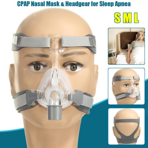Silicone Gel Mask Headgear Strap Sleep Apnea Nasal Snoring for CPAP 11