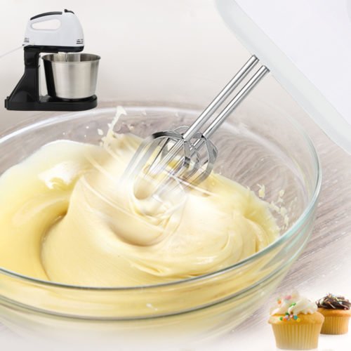 7 Speed Electric Egg Beater Dough Cakes Bread Egg Stand Mixer + Hand Blender + Bowl Food Mixer Kitchen Accessories Egg Tools 9