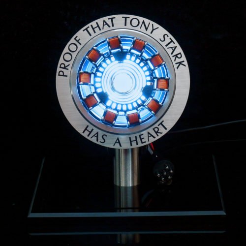 MK1 Aluminum Alloy Tony 1:1 Arc Reactor DIY Model Kit LED Chest Lamp USB Movie Props Gifts Science Toy 6