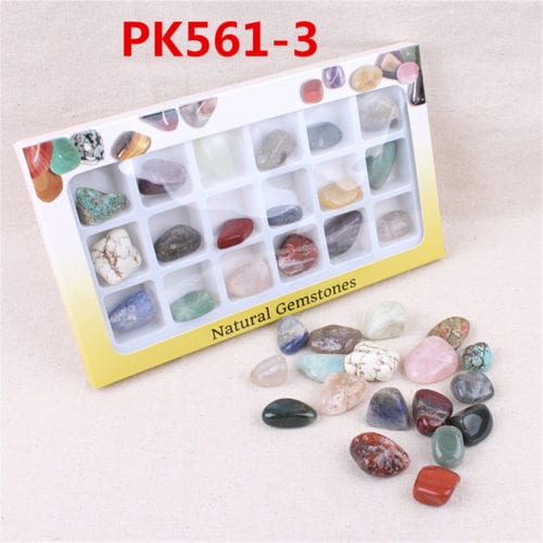 AU Natural Gemstones Stones Variety Collection Crystals Kit Mineral Geological Teaching Materials 1