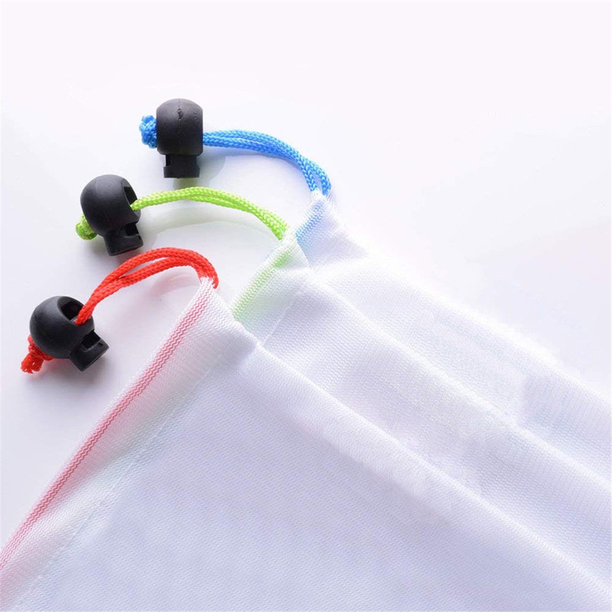 15pcs Reusable Mesh Produce Bags Vegetable Fruit Storage Shopping Grocery Bag 4 15pcs Reusable Mesh Produce Bags Vegetable Fruit Storage Shopping Grocery Bag - Image 4