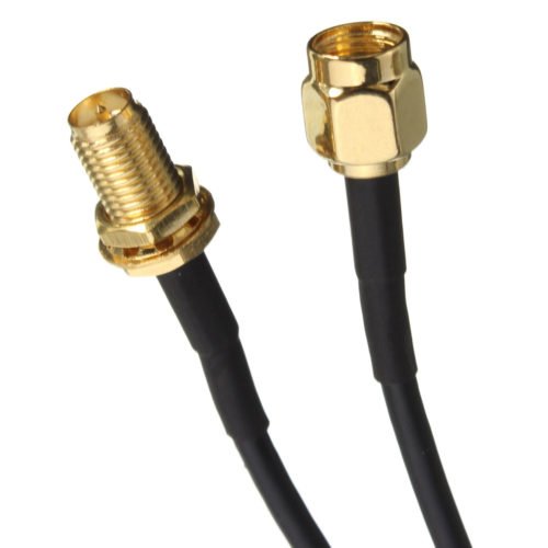 RG174 1M/5M RP-SMA Male to Female Wifi Antenna Extension Cable for Wireless Network Card Router AP 3