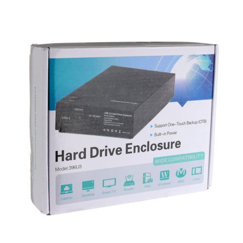 USB3.0 To SATA Serial Hard Disk External Box Enclosure Case For 2.5/3.5 inch HDD SSD Hard Drive 9
