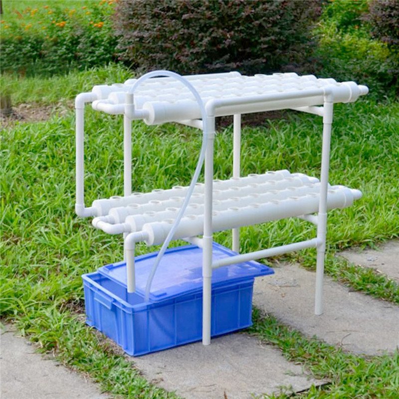 2 Layer 72 Holes Vertical Hydroponic Piping Site Grow Kit Ebb Flow DWC Deep Water Culture Pipe System DWC 2 2 Layer 72 Holes Vertical Hydroponic Piping Site Grow Kit Ebb Flow DWC Deep Water Culture Pipe System DWC - Image 2