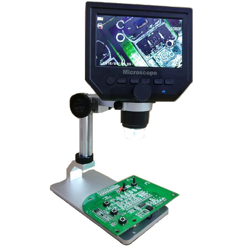 Mustool G600 Digital 1-600X 3.6MP 4.3inch HD LCD Display Microscope Continuous Magnifier with Aluminum Alloy Stand Upgrade Version 2 Mustool G600 Digital 1-600X 3.6MP 4.3inch HD LCD Display Microscope Continuous Magnifier with Aluminum Alloy Stand Upgrade Version - Image 2