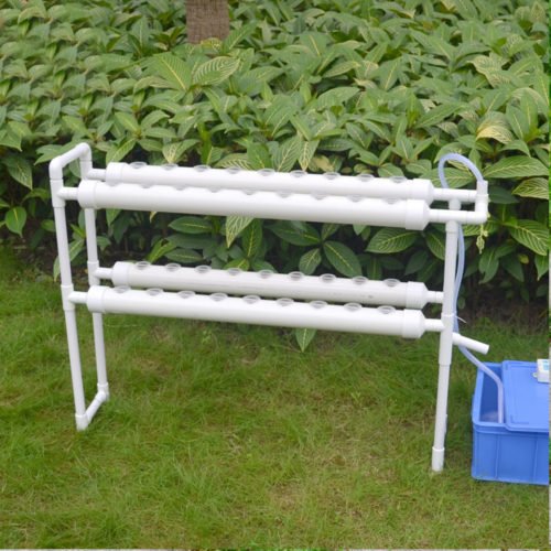 2 Layer 36 Sites Hydroponic Grow Kit Ebb Flow Deep Water Culture Growing DWC Planting Garden Vegetable System 2