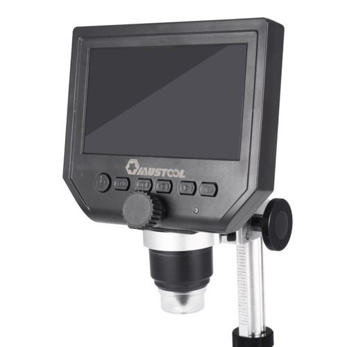 Mustool G600 Digital 1-600X 3.6MP 4.3inch HD LCD Display Microscope Continuous Magnifier with Aluminum Alloy Stand Upgrade Version 6