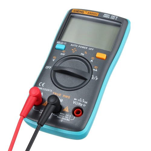ANENG AN8002 Digital True RMS 6000 Counts Multimeter AC/DC Current Voltage Frequency Resistance Temperature Tester ℃/℉ 4