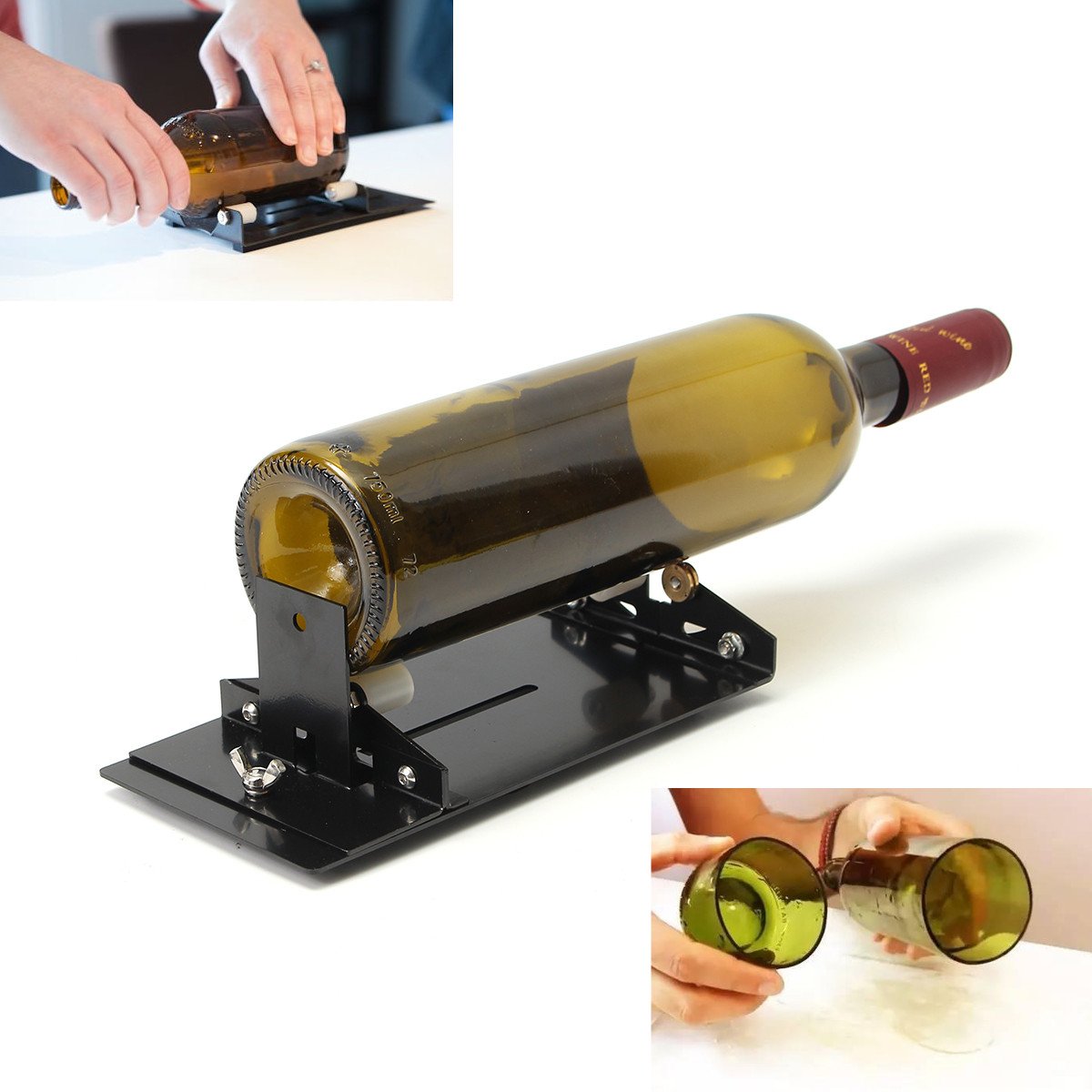 Glass Bottle Cutter Machine Cutting Tool Kit Diy Craft Cut Wine Jar Beer Recycle 2